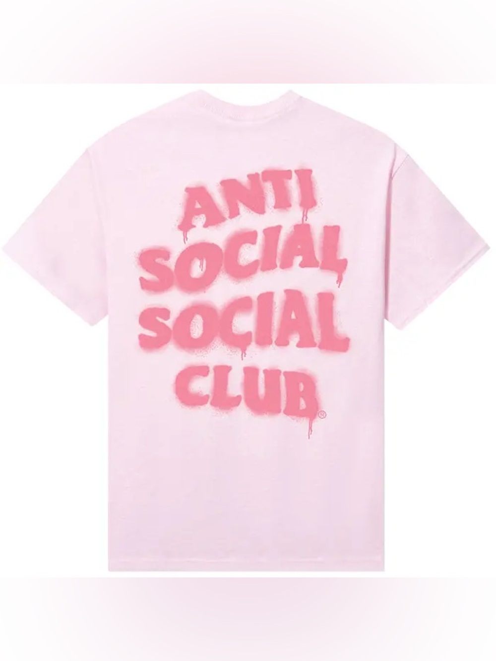 Anti Social Social Club Pink “Burn It Down” Graphic T-Shirt Size M (pre-owned)